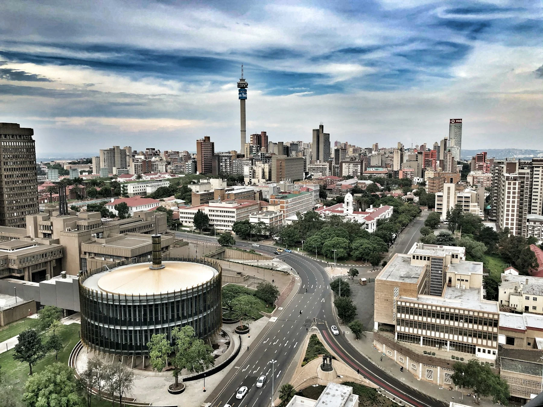 The Johannesburg skyline
